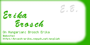 erika brosch business card